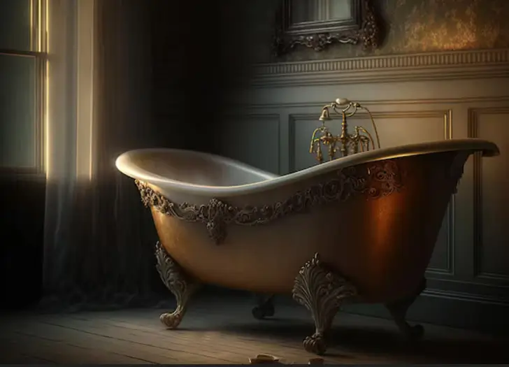 Vintage bathtub